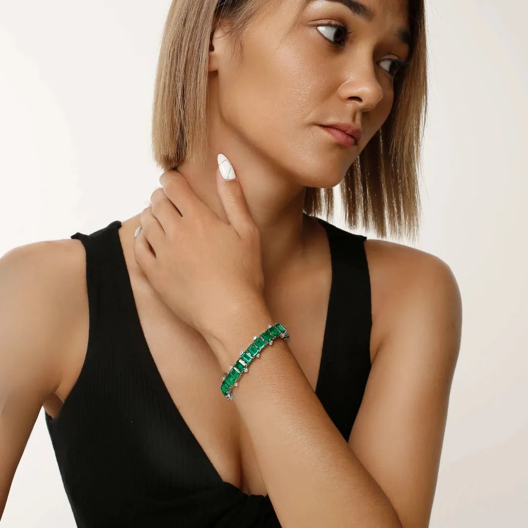 Emerald Bracelet The Earth Jewelry Set collection Designed by Tanin