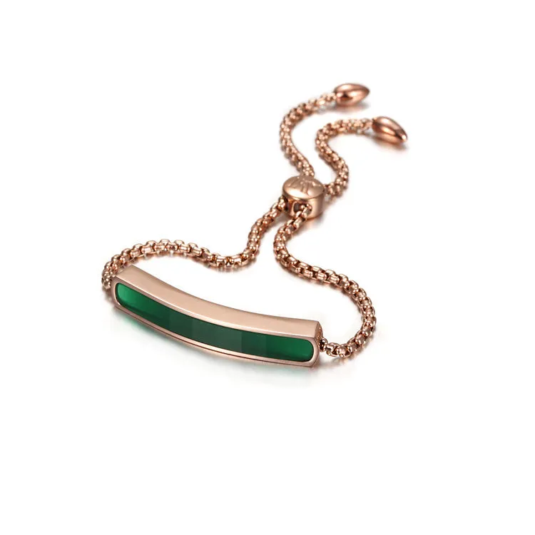 Engravable Linear Chain Bracelet