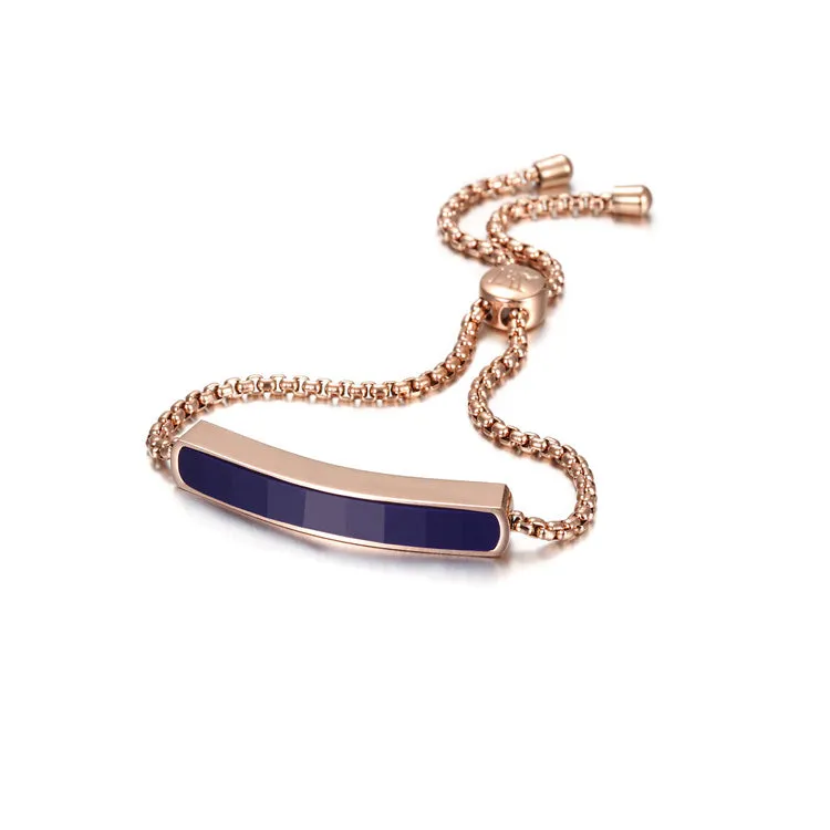 Engravable Linear Chain Bracelet