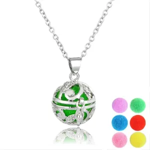 Essential Oil Diffuser Necklace With Ball Inserts