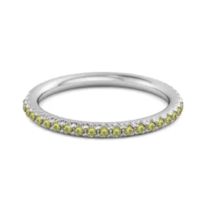 Eternity Collection Peridot Stackable Ring Gift Her 925 Silver