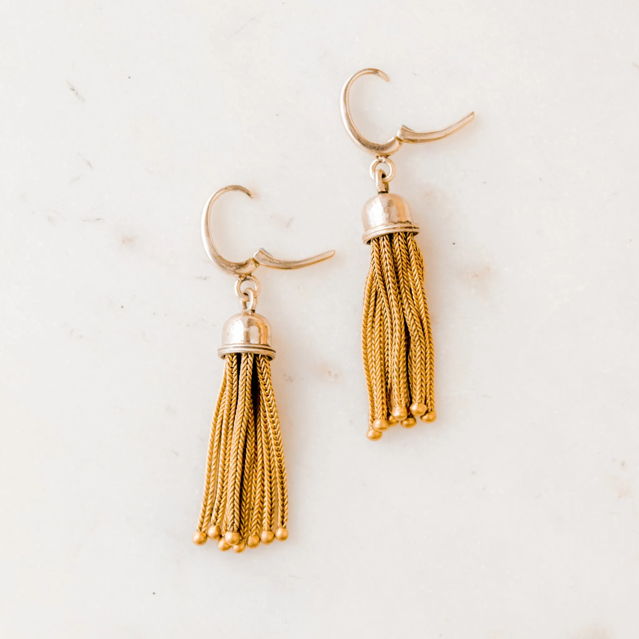 Ethel Gold Tassel Earrings