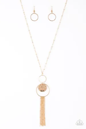 Faith Makes All Things Possible Gold Paparazzi Necklace