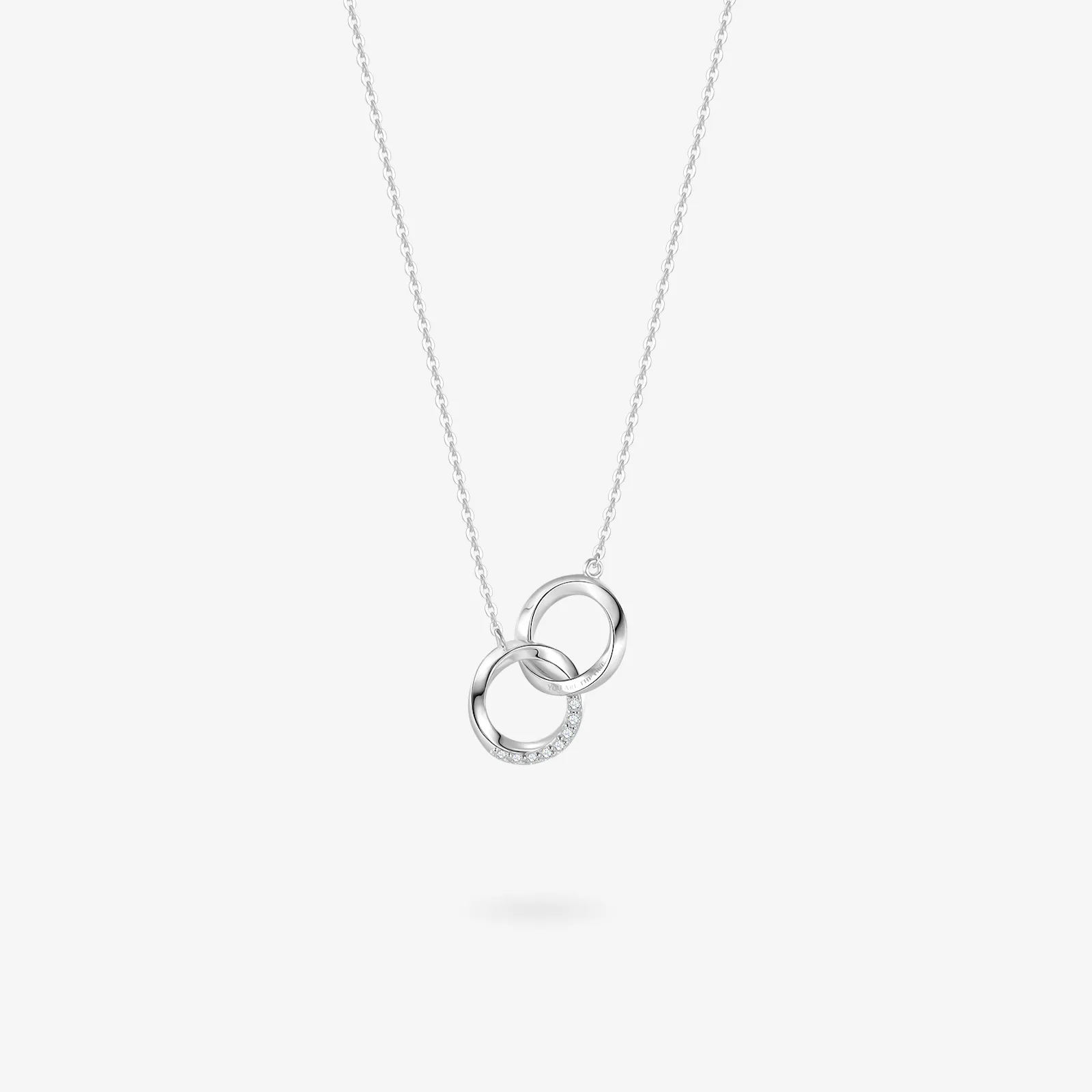 FANCIME "Connected" Mobius Matching Sterling Silver Necklace