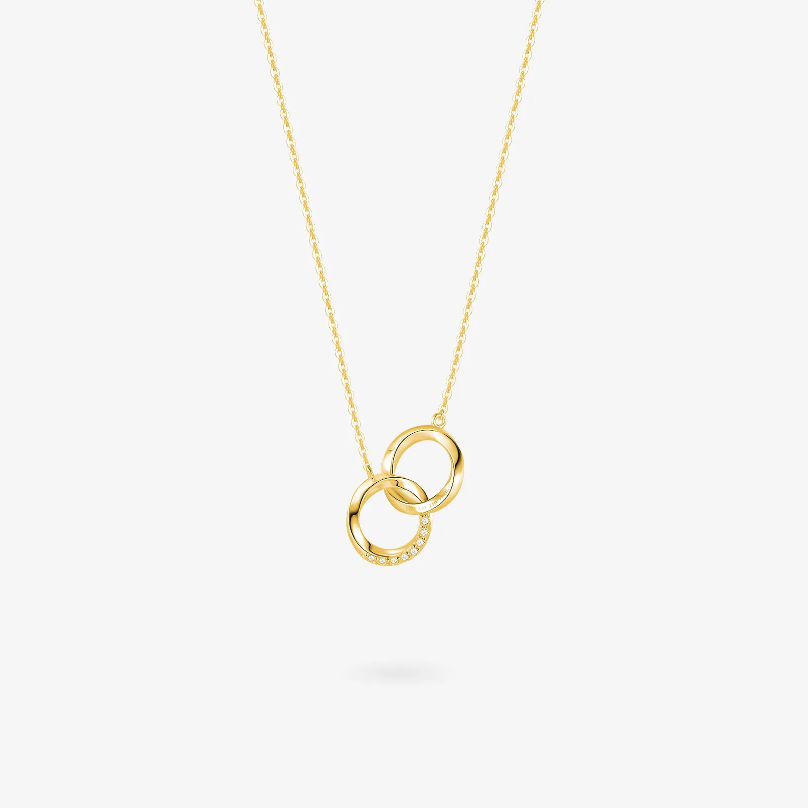 FANCIME "Connected" Mobius Matching Sterling Silver Necklace