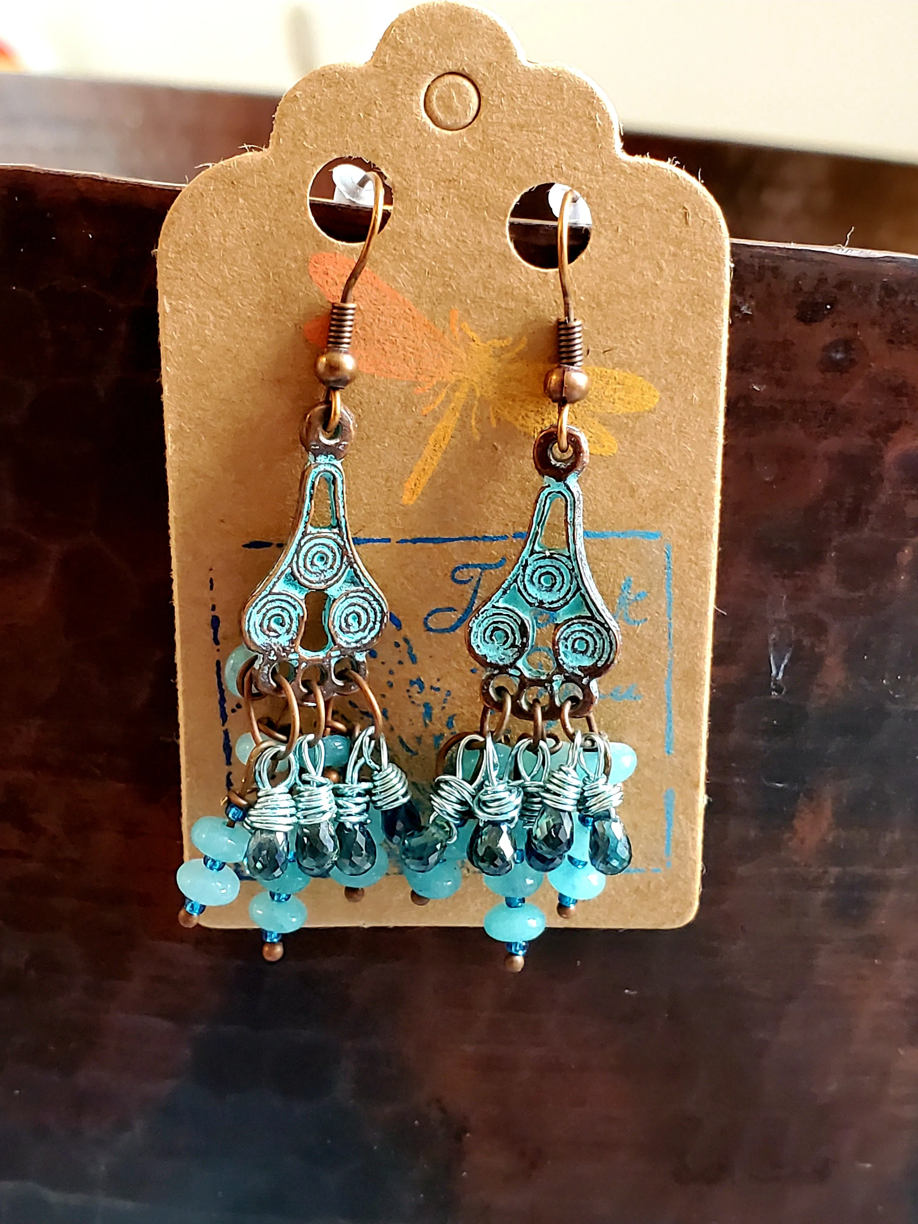 Fancy Bohemian Sapphire Earrings