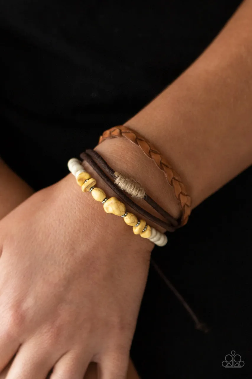 Far Out Wayfair Yellow Paparazzi Bracelet