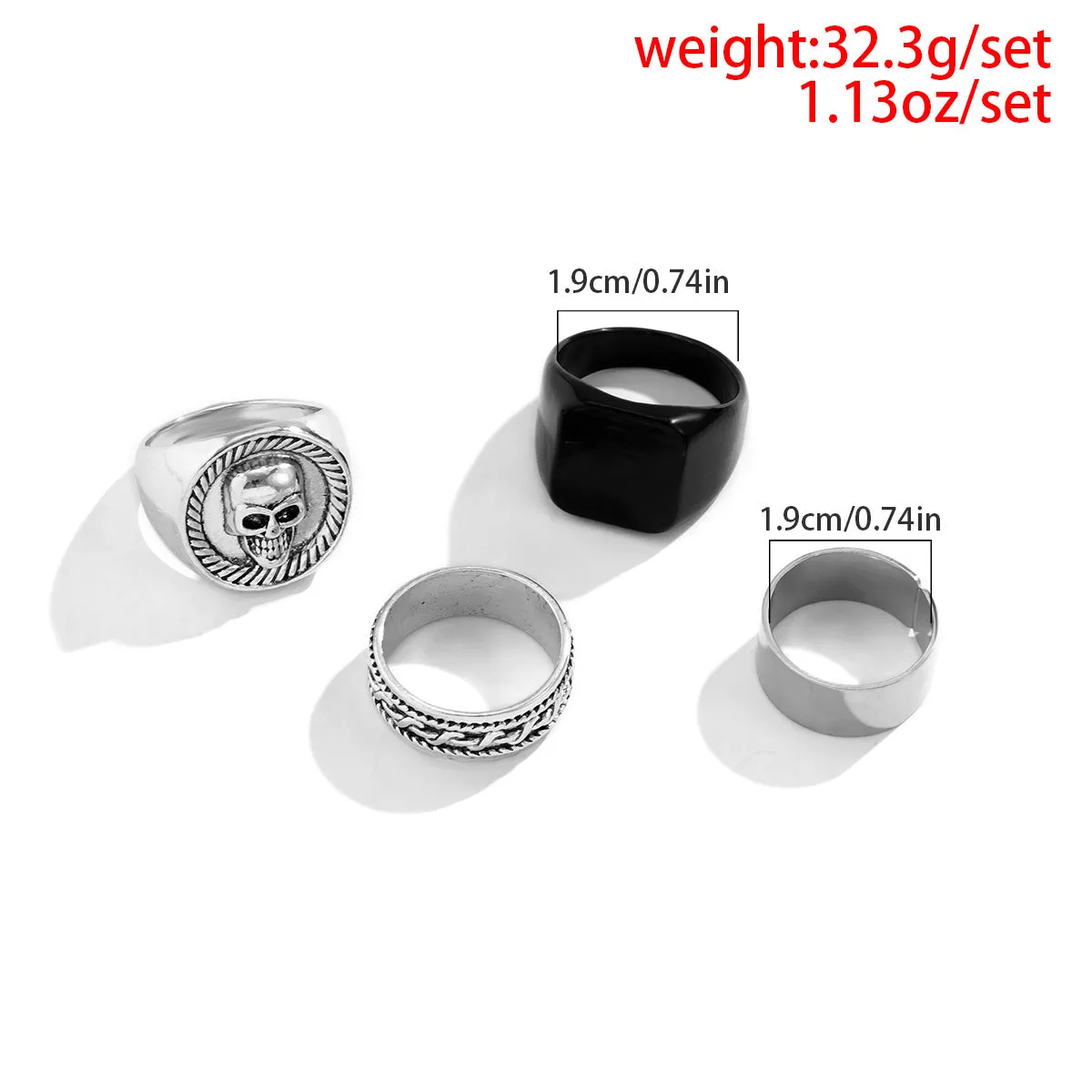 Fashion Simple Skull Design Versatile Ring