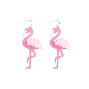 FLAMINGO ACRYLIC  EARRINGS