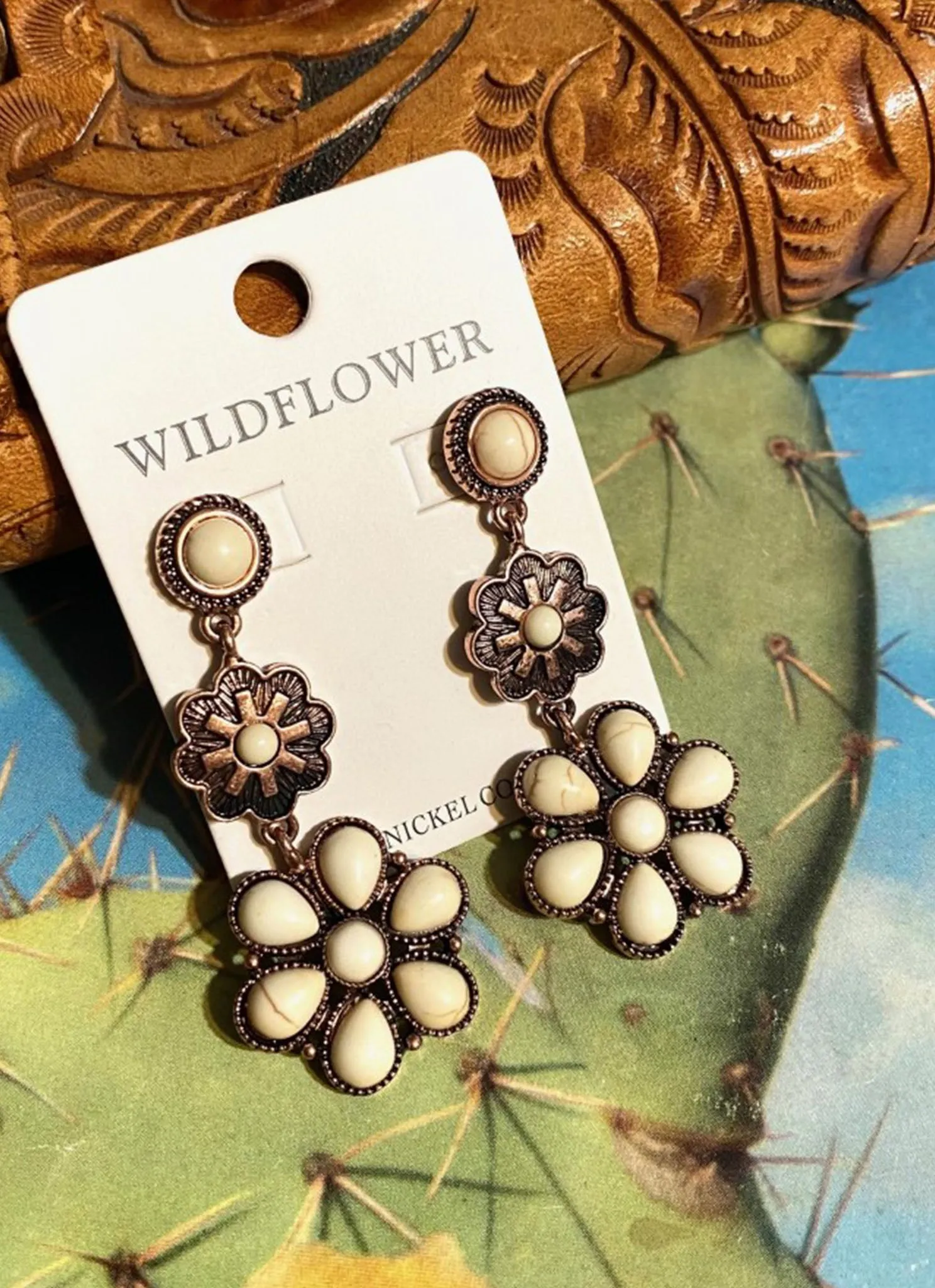 Floral Dangle Earrings