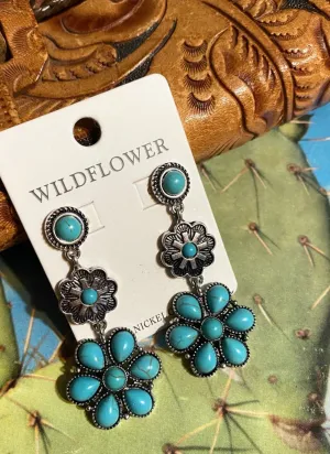 Floral Dangle Earrings
