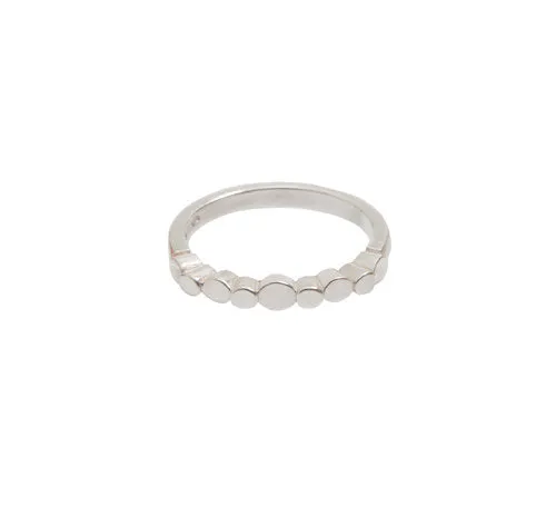 Flow Pebble Ring Silver