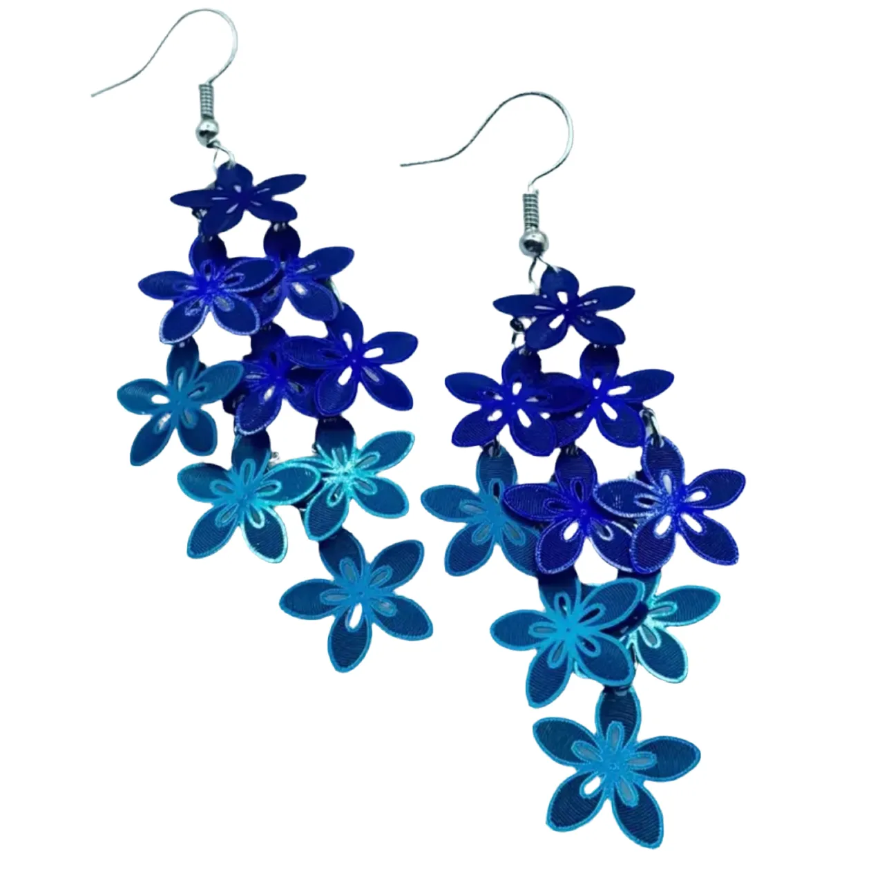 Flowers Purple Earrings