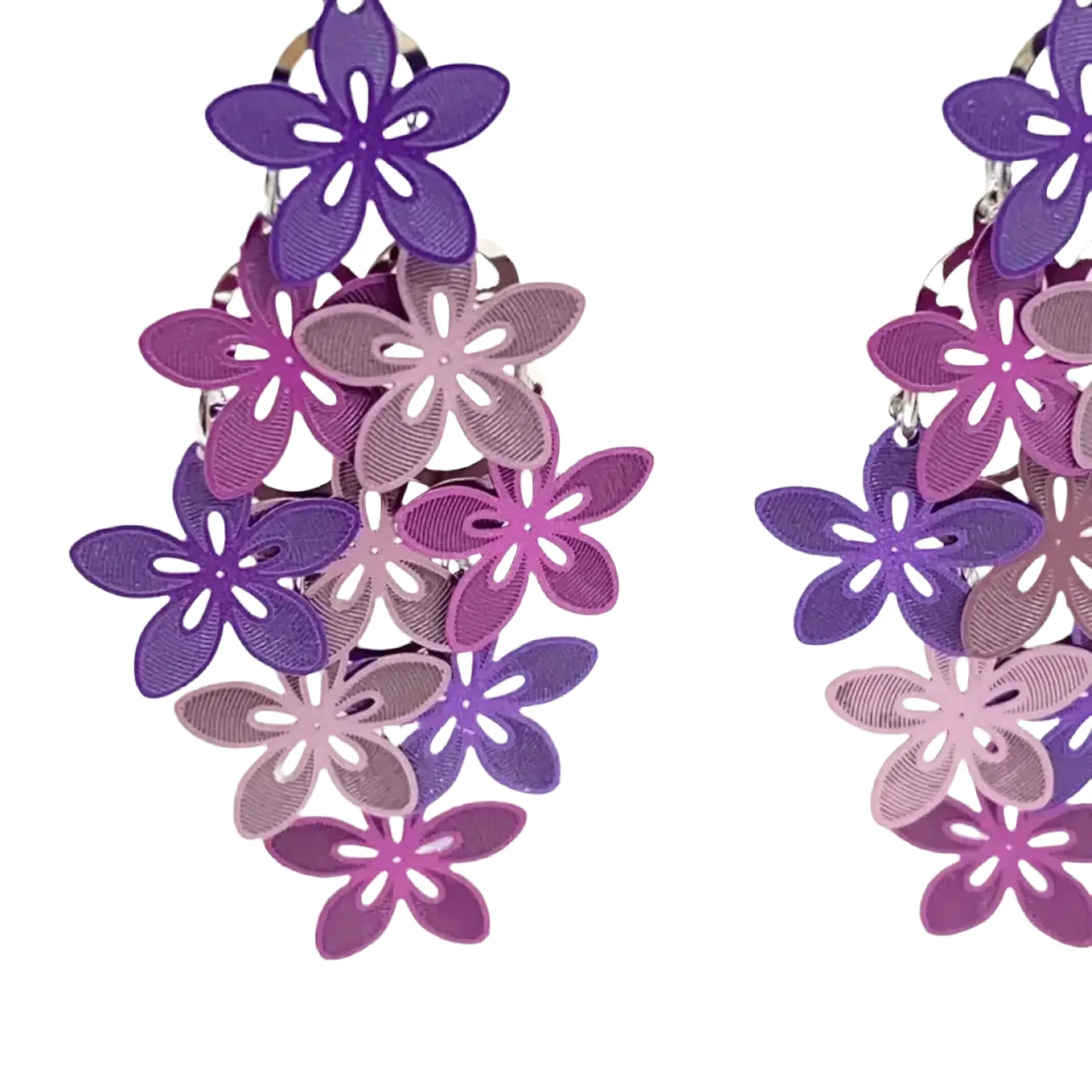 Flowers Purple Earrings