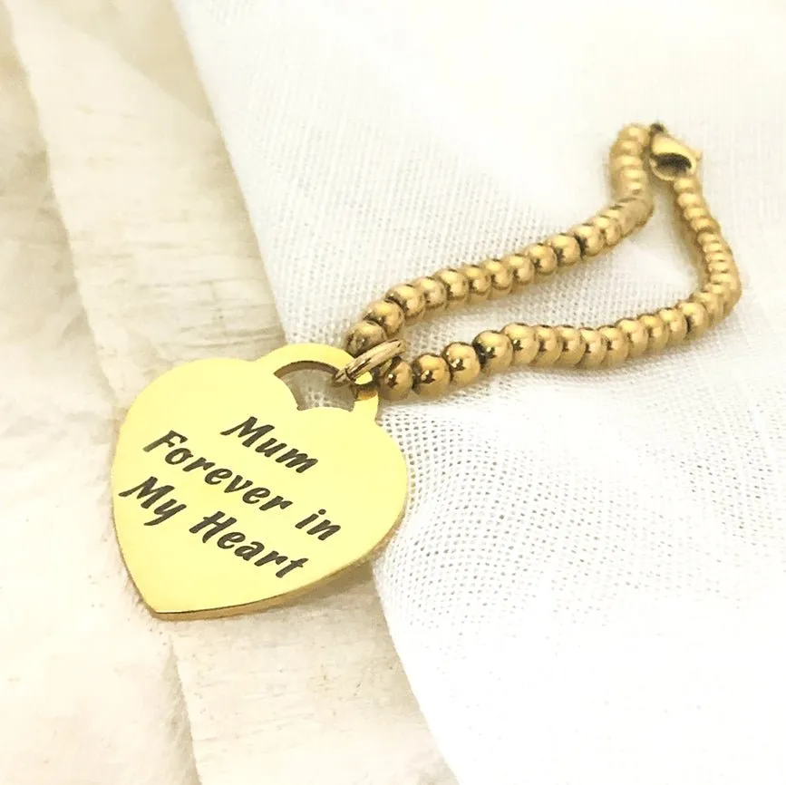 Forever In My Heart Charm Bracelet