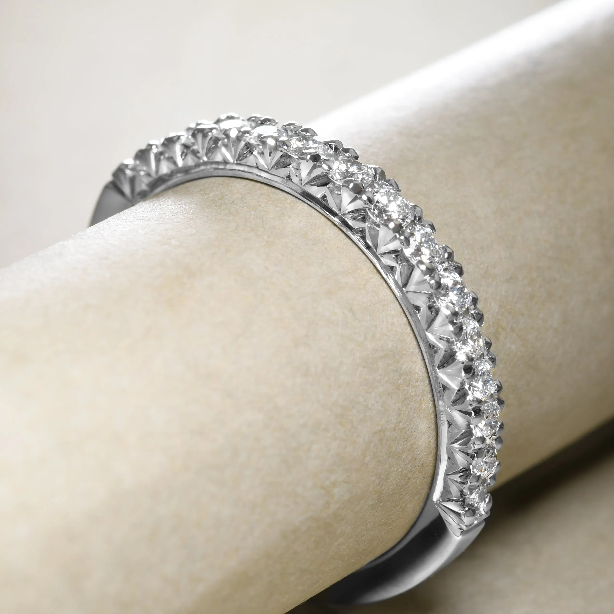 French-Set Diamond Band By Us!