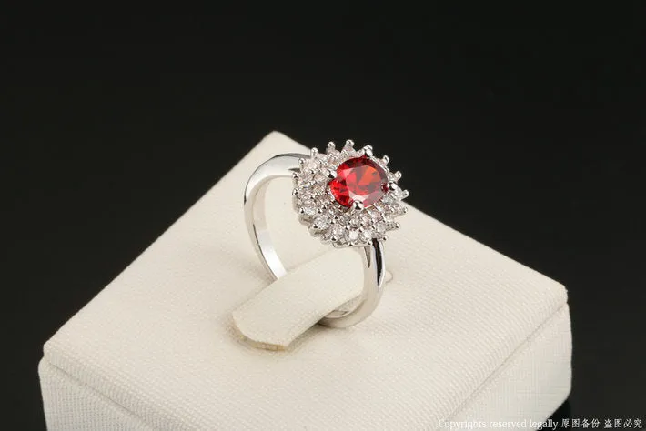 Garnet January Birthsone ring