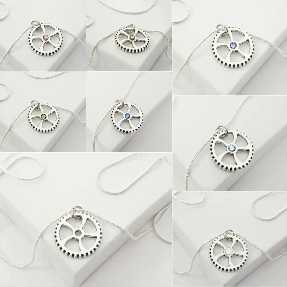 Gear Necklace & Earring Set