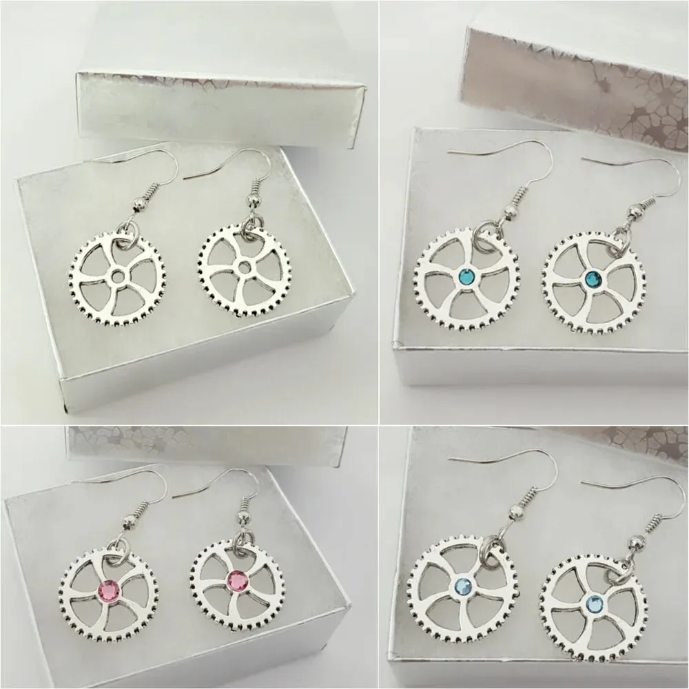 Gear Necklace & Earring Set