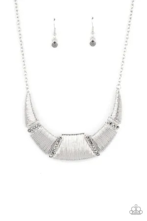 Going Through Phases Silver Paparazzi Necklace