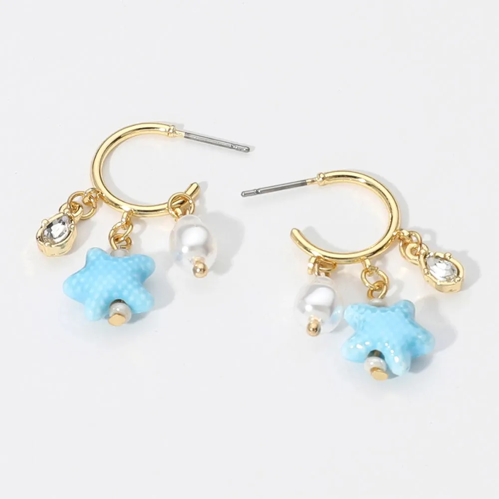 Gold Dipped Starfish Earring