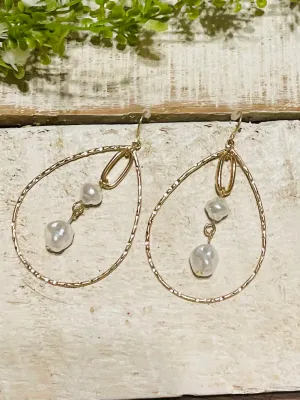 Gold Pearl Sophie Earrings