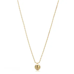 GOLD SMALL ROUND PENDANT SHORT NECKLACE #N3501GLD (TD15)