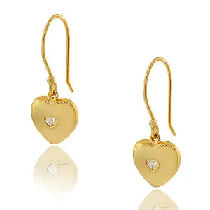 Golden Heart Dangles