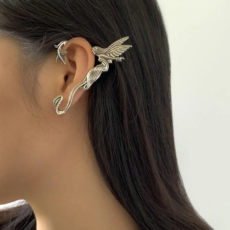 Gothic Fairy Ear Cuff Earring Dark Elf Ear Clip No Piercing Earrings