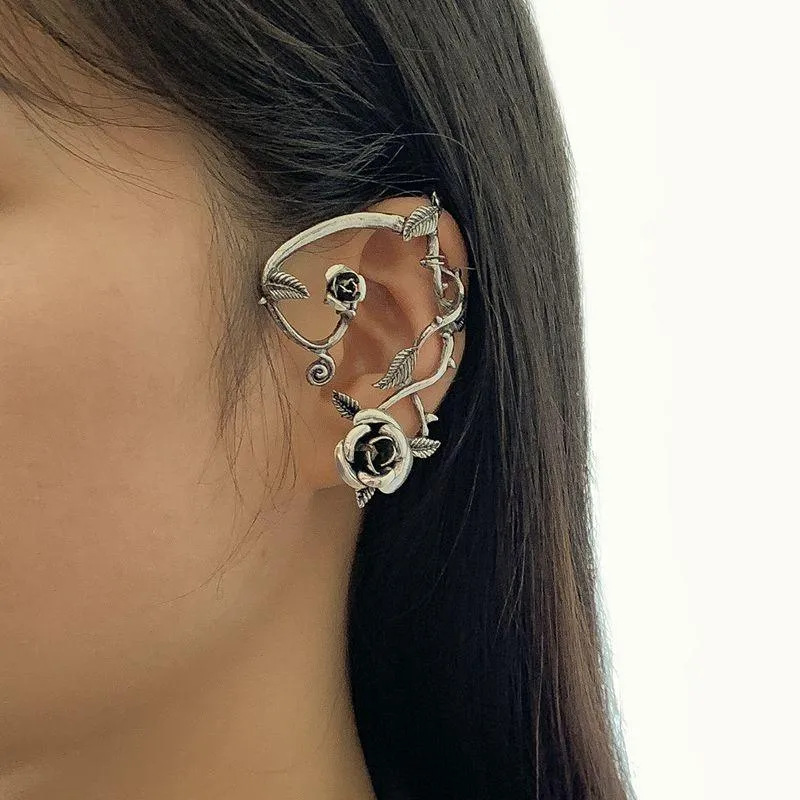 Gothic Fairy Ear Cuff Earring Dark Elf Ear Clip No Piercing Earrings