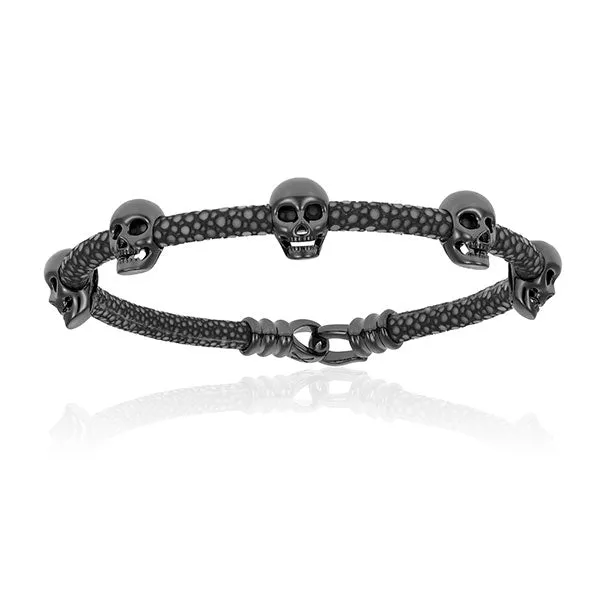 Gray Multi Skull Stingray with Black PVD