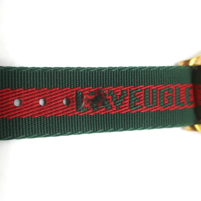 Gucci G-Timeless L'Aveugle Par Amour Watch Green & Red Web
