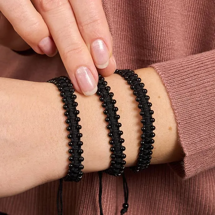 Gunmetal x Black | Friendship DOT Bracelet