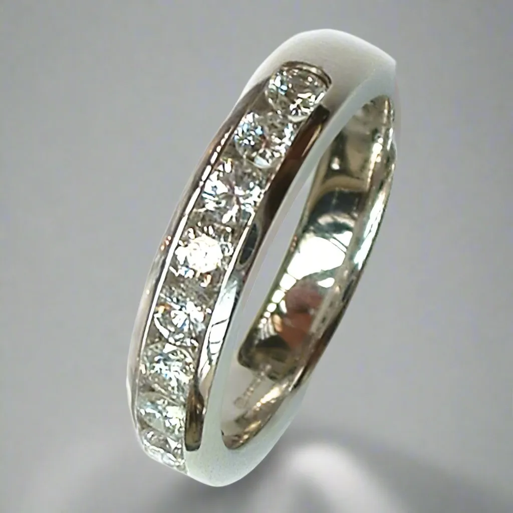 Half Carat Diamond Eternity Ring