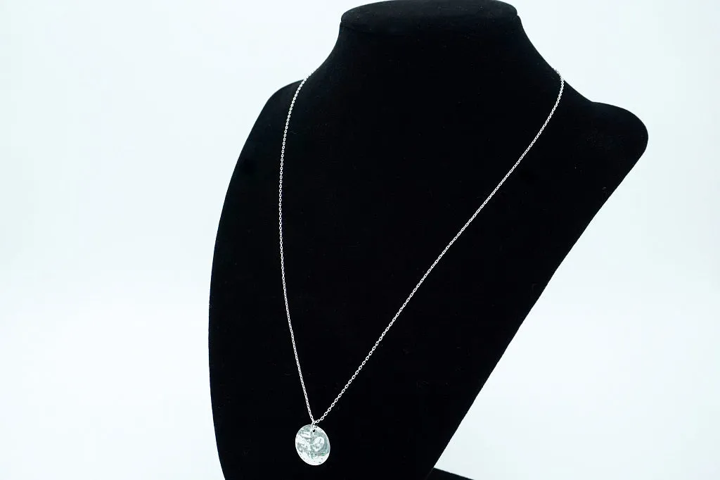 Hammered Silver Necklace