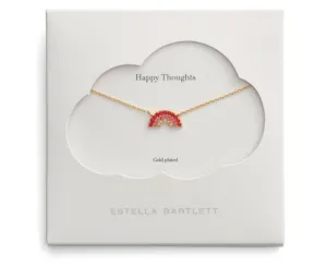 HAPPY THOUGHTS : Rainbow Necklace In Gold