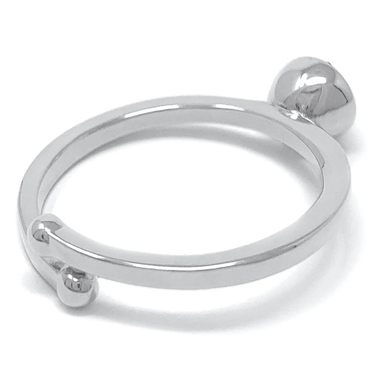 Harley Adjustable Ring with Purple Amethyst Round Crystals from Swarovski Silver Toned Rhodium Plated