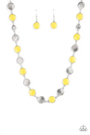 Harmonizing Hotspot Yellow Paparazzi Necklace