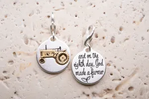 Heartfelt Emotions Silver 2-Tone Medallion - Tractor