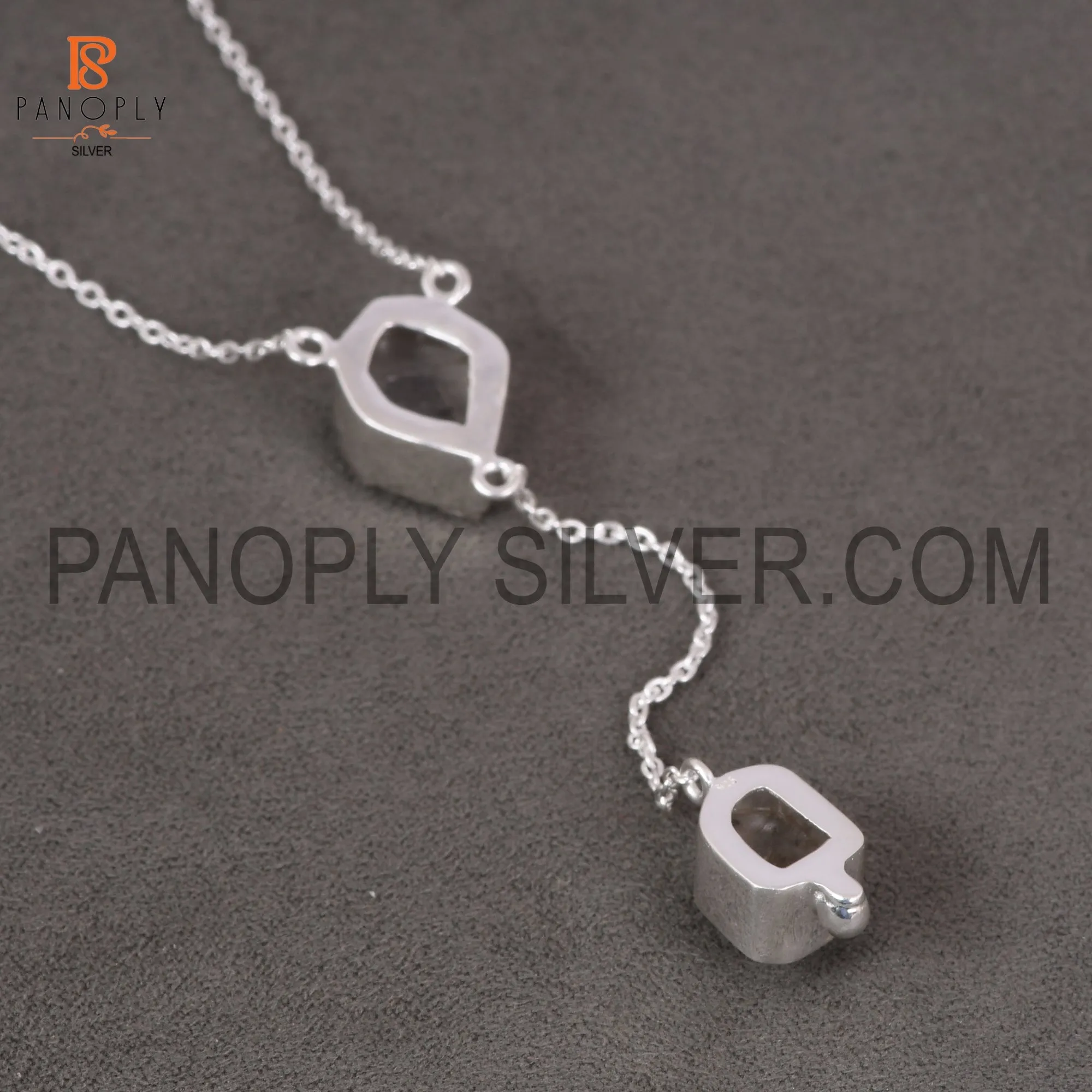 Herkimer Diamond Rough Unshaped 925 Silver Necklaces