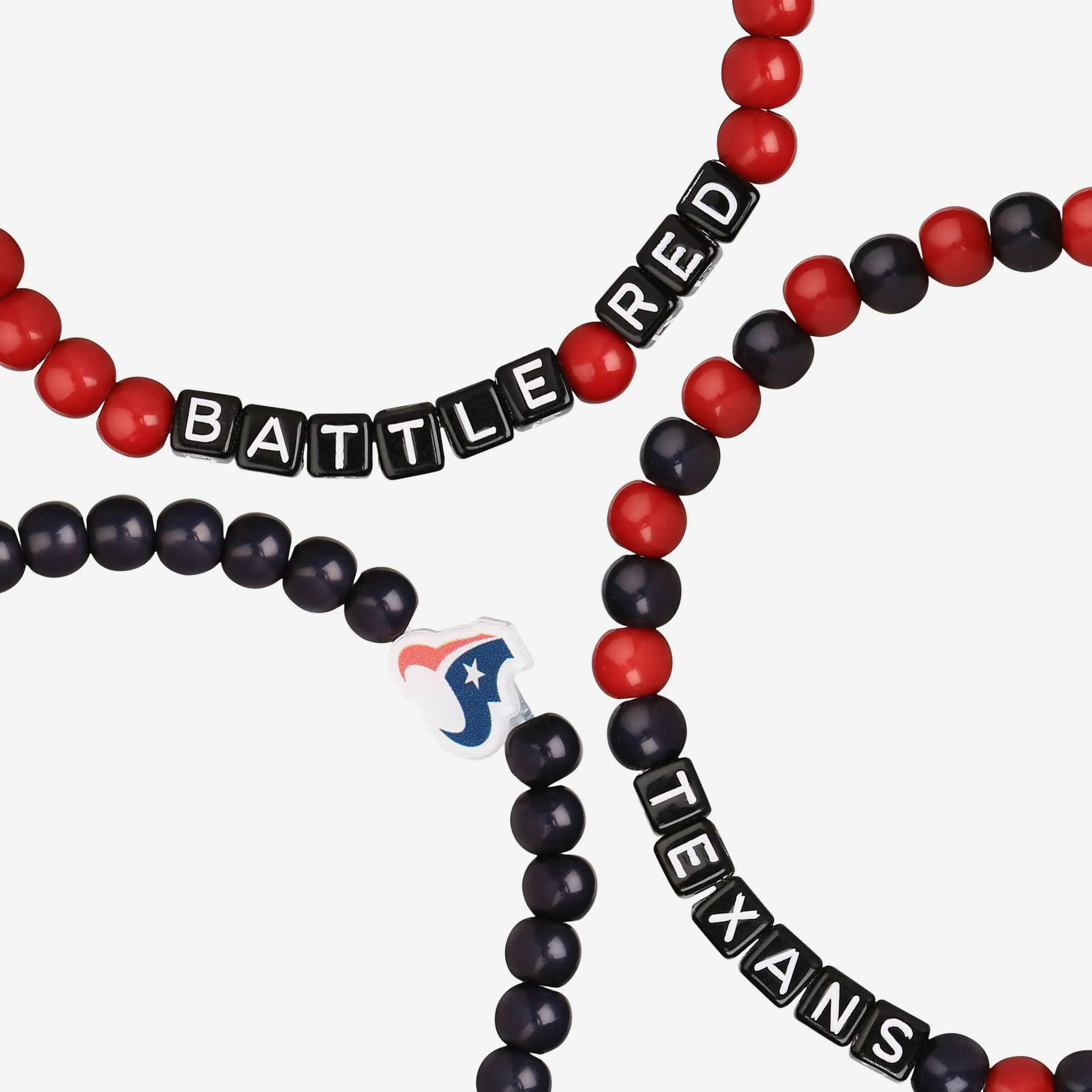 Houston Texans 3 Pack Beaded Friendship Bracelet