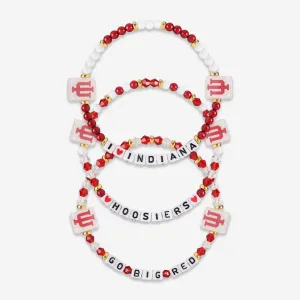 Indiana Hoosiers 3 Pack Friendship Bracelet