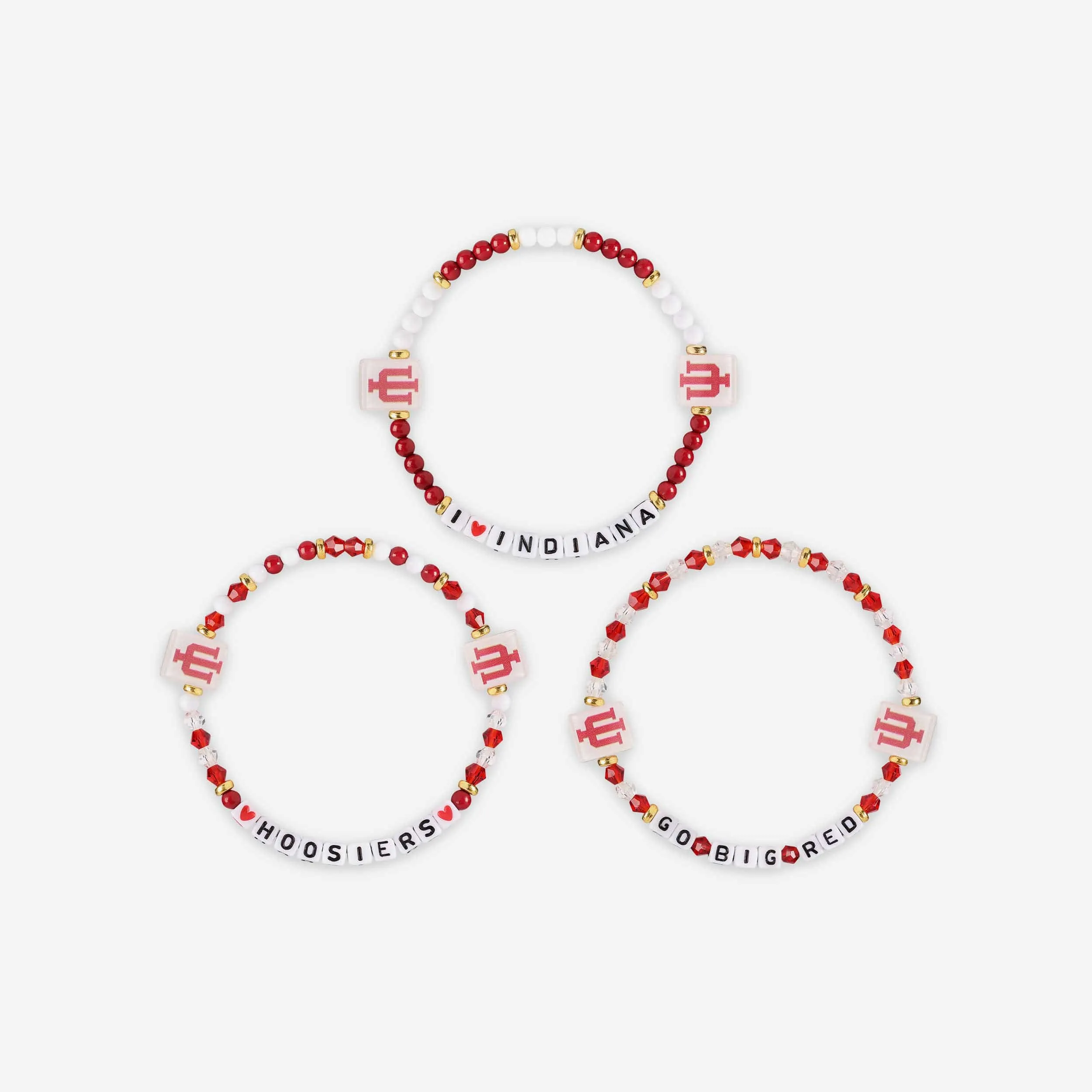 Indiana Hoosiers 3 Pack Friendship Bracelet