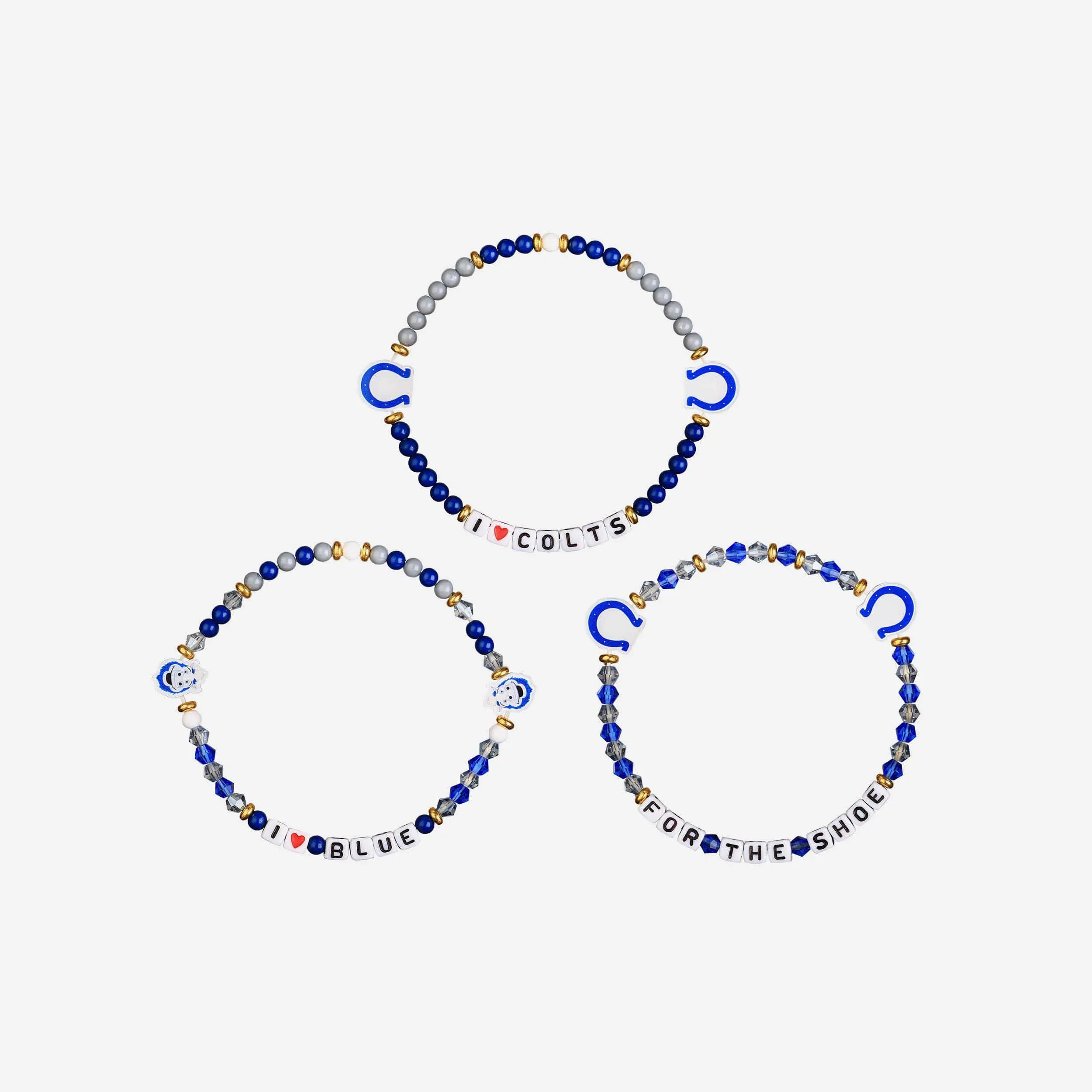Indianapolis Colts 3 Pack Friendship Bracelet