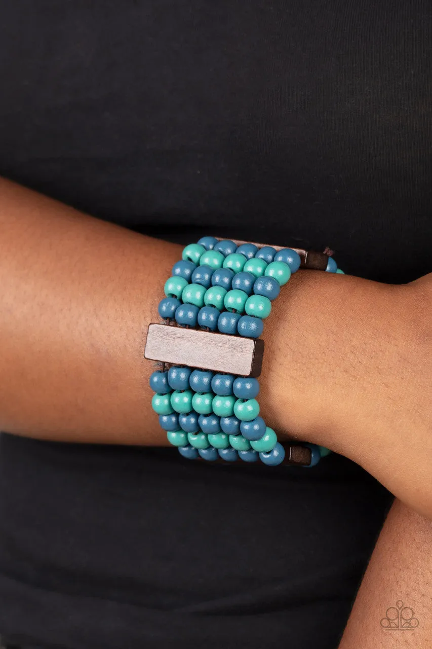 Island Soul Blue Paparazzi Bracelet