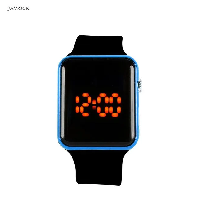 JAVRICK Men Womens Silicone LED Sport Watch Digital Bracelet  Unisex Wrist Watches Black