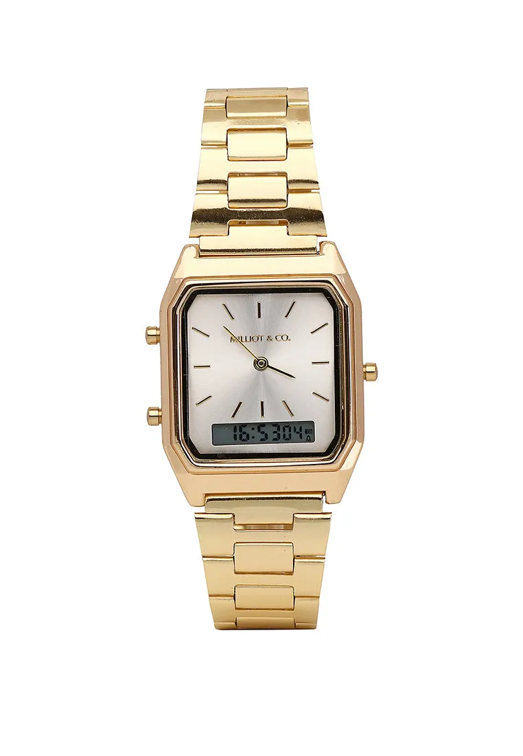 Joel Gold Stainless Steel Analog Watches (Gold)
