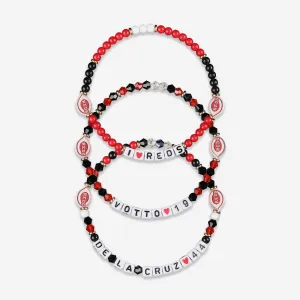 Joey Votto & Elly De La Cruz Cincinnati Reds 3 Pack Player Friendship Bracelet