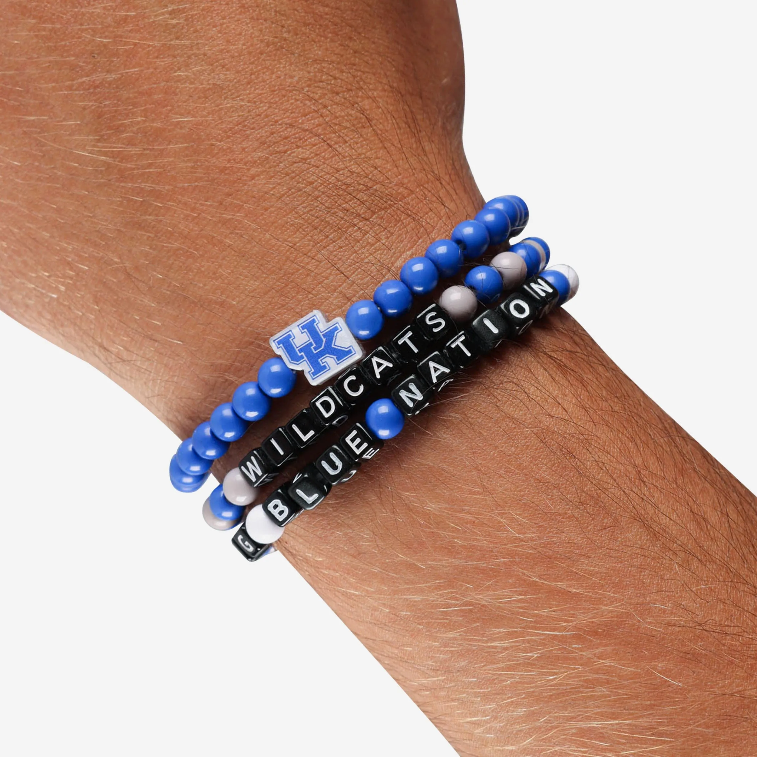 Kentucky Wildcats 3 Pack Beaded Friendship Bracelet