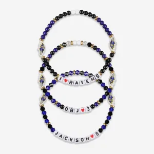 Lamar Jackson & Odell Beckham Jr Baltimore Ravens 3 Pack Player Friendship Bracelet